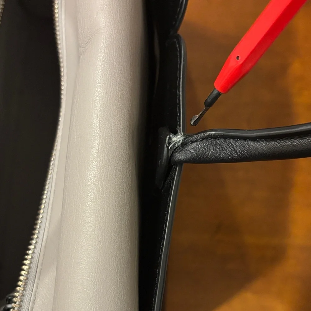 Kate Spade New York‎ Spencer Medium Satchel two-tone black/grey leather
